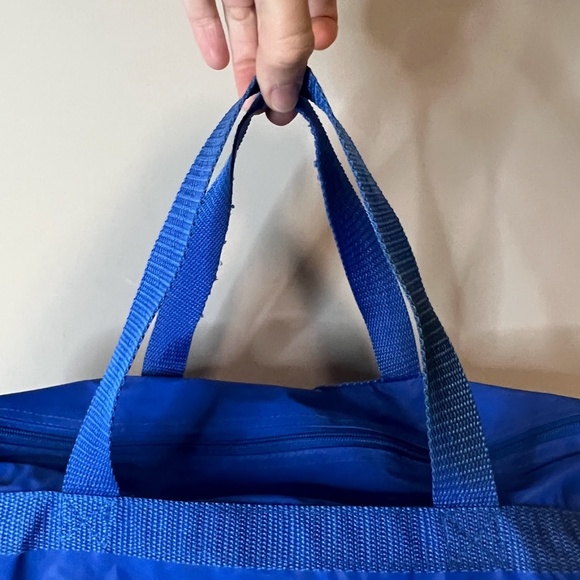 Vintage 90s Duck Tales Scrooge McDuck Disney 90's Small Blue Duffle Travel Bag - Picture 4 of 11